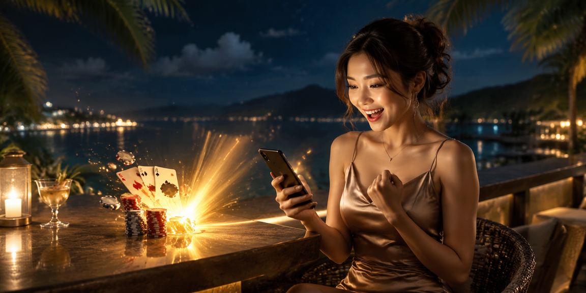Không khí giải trí card game tại bãi biển Phú Quốc